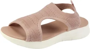 Women's Orthopedic Walking Sandals Dressy Woven Mat Sandals for Women Breathable Comfortable Shoes Arch Support Wide Fit Sport Sandals Athletic Hiking Outdoor Soft Sole Sandals