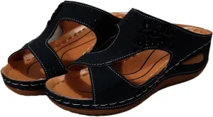 Women's Sandals Comfortable Cute Orthotic Slides Orthopedic Slippers Dressy Summer Beach Walking Flip Flops with Arch Support