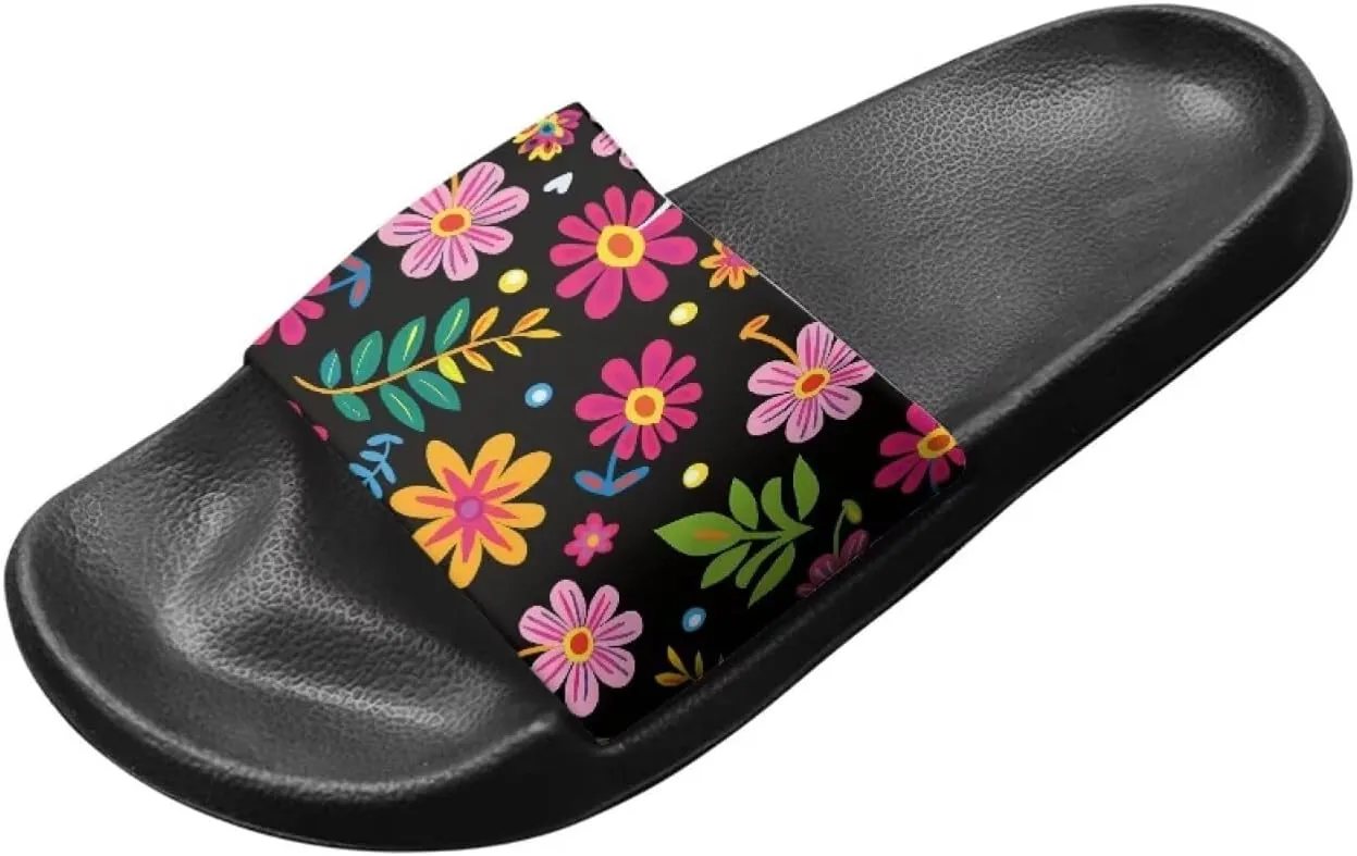 Women's Slide Sandals Casual Beach Pool Sandals Anti Slip Indoor & Outdoor Slide Slippers