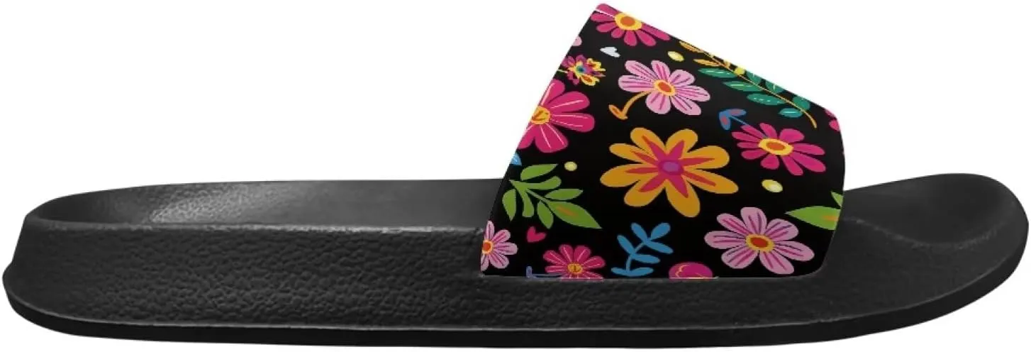 Women's Slide Sandals Casual Beach Pool Sandals Anti Slip Indoor & Outdoor Slide Slippers