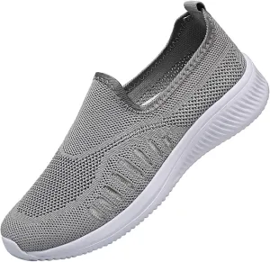 Women's Soft Orthopedic Shoes Breathable Woven Go Walking Slip On Foam Shoes Arch Support Hands Bass Shoes Men Casual