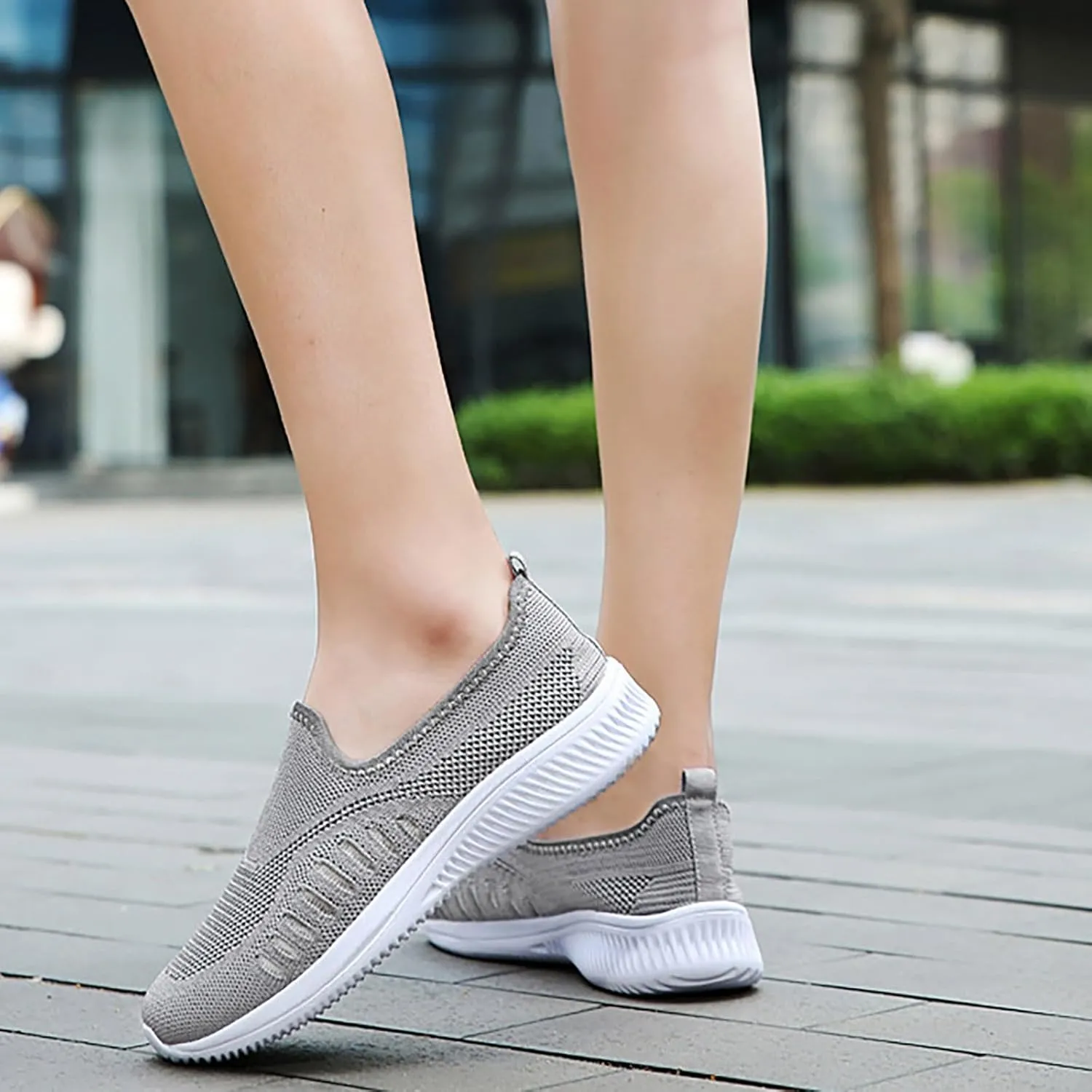 Women's Soft Orthopedic Shoes Breathable Woven Go Walking Slip On Foam Shoes Arch Support Hands Bass Shoes Men Casual