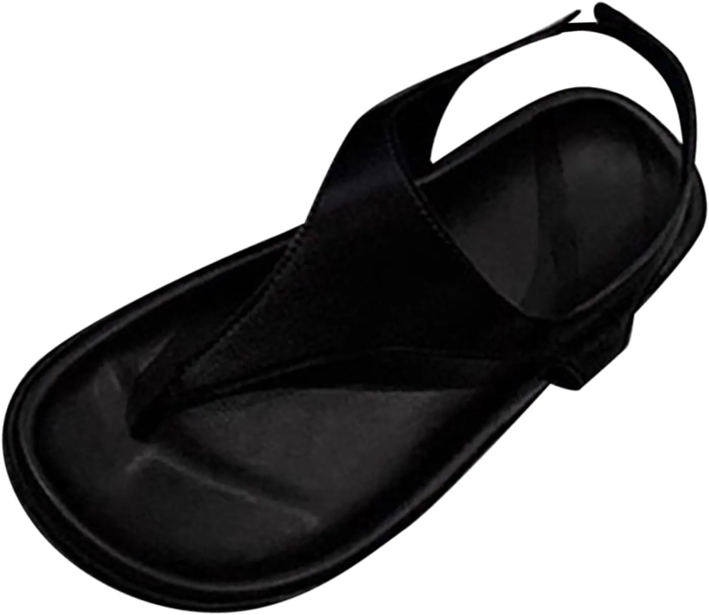 Womens Summer Sandals Comfort Arch Support Sandals Walking Shoes Casual Ankle Elastic T-Strap Flip Flop Thong Shoes