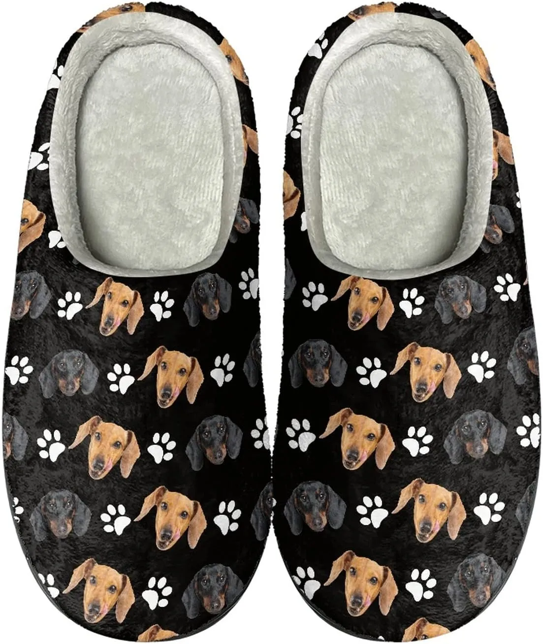 Xoenoiee Men Women Warm Fuzzy Slippers Bedroom Slippers House Shoes Anti Slip Winter Indoor Slippers