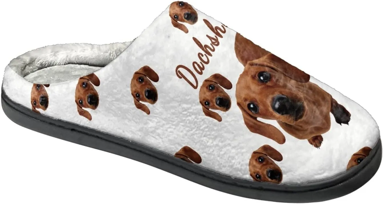 Xoenoiee Men Women Warm Fuzzy Slippers Bedroom Slippers House Shoes Anti Slip Winter Indoor Slippers