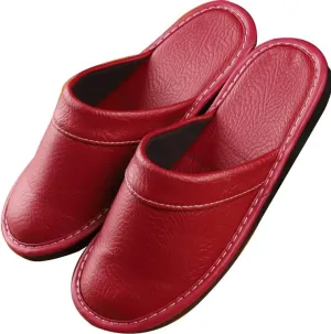 XUEMML Leather Slippers Women Indoor Outdoor??leather Sandals Closed Toes??Couple's Home Indoor Breathable Non-slip Slippers Women