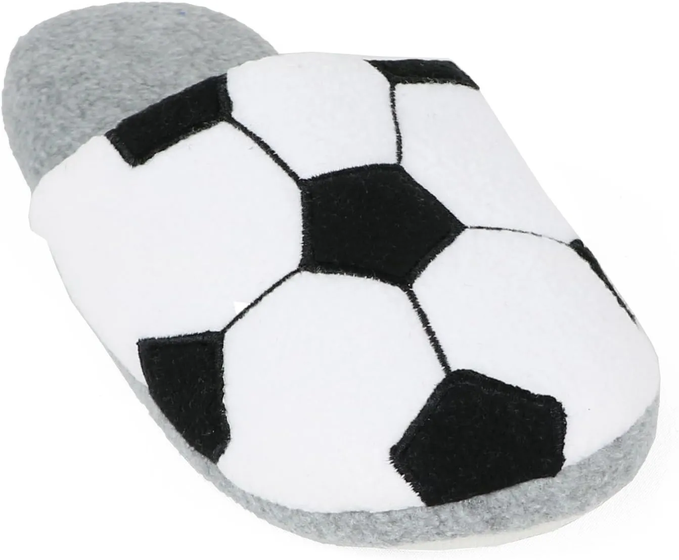Zac & Evan Little Boys' Sports Fleece Scuff Slipper Shoe