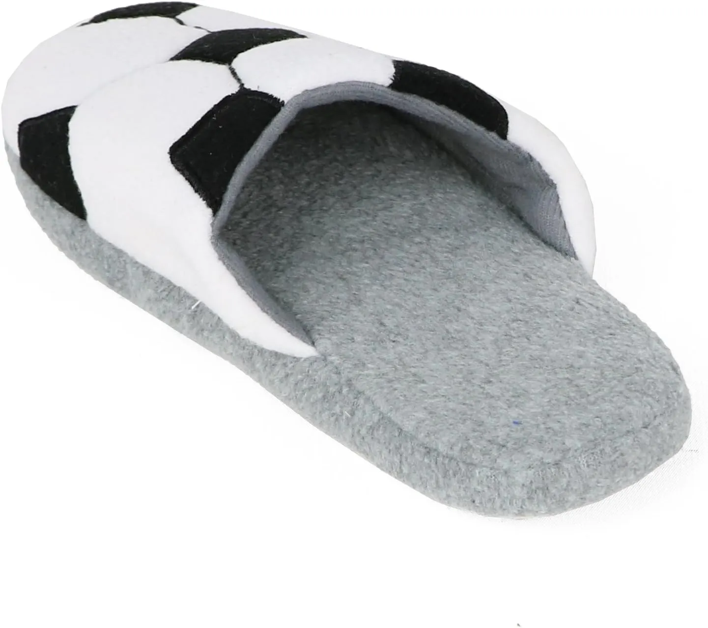 Zac & Evan Little Boys' Sports Fleece Scuff Slipper Shoe