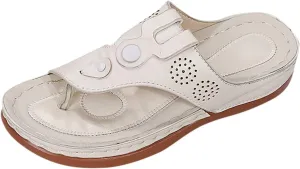 ZSpzx Wedge Sandals For Women 2025,Women's Slide Sandals,Arch Support Flip Flops Thong Slippers Sandals Comfortable Summer Casual Beach Shoes Orthopedic Open Toe Dressy Slip on Walking Shoes