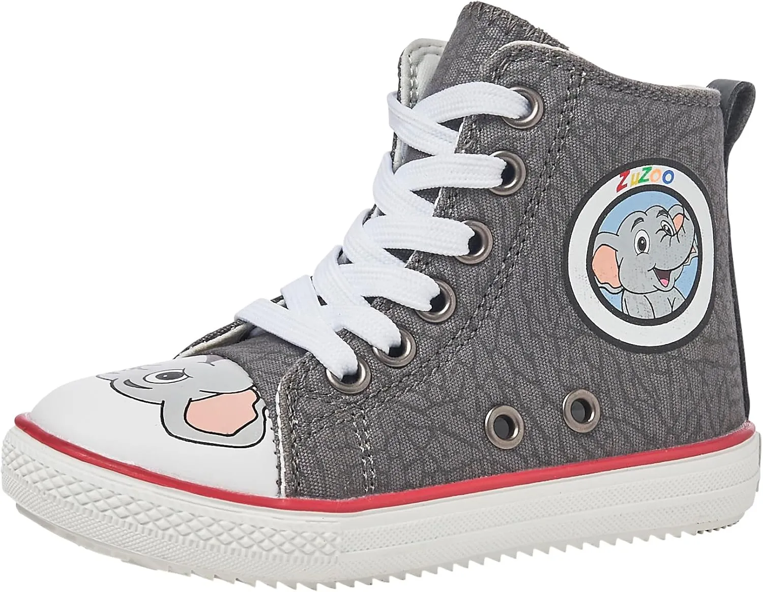 ZuZoo Kids Shoes Animal-Themed, High-Top Canvas Shoe